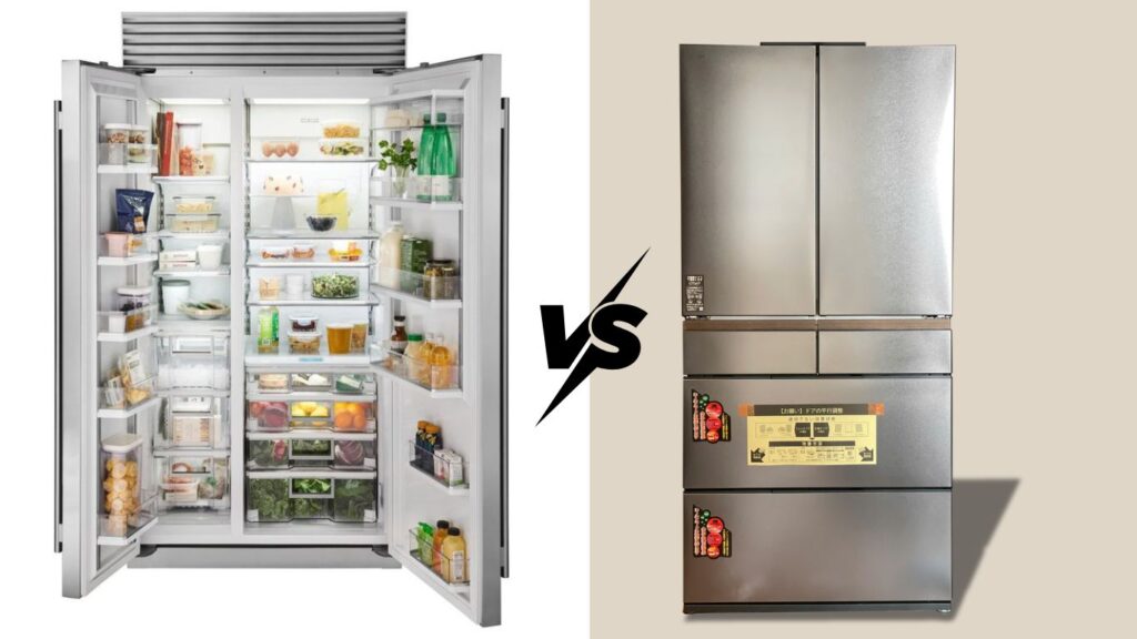 Nên chọn tủ lạnh Side by Side hay tủ lạnh 6 cánh nội địa Nhật 1 Nên chọn tủ lạnh side by side và tủ lạnh 6 cánh