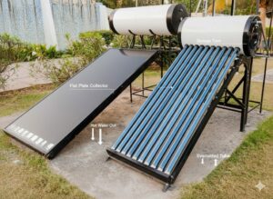 nước nóng heatpump hay năng lượng mặt trời