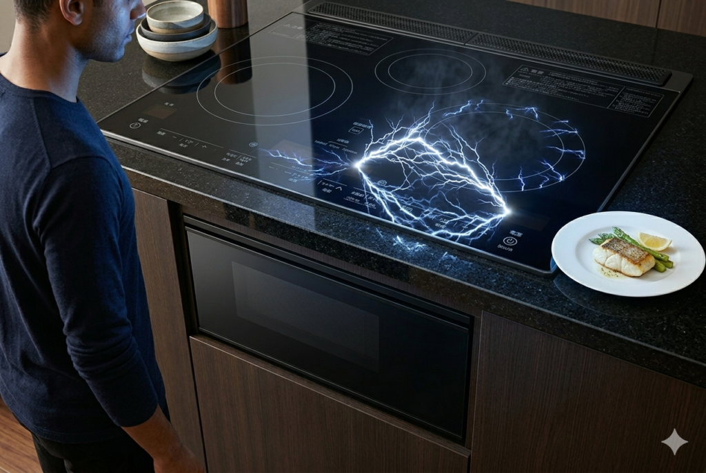 5 cách khắc phục phòng bị nhiễm điện khi dùng bếp từ nội địa Nhật 1 Nhiễm điện khi sử dụng bếp từ