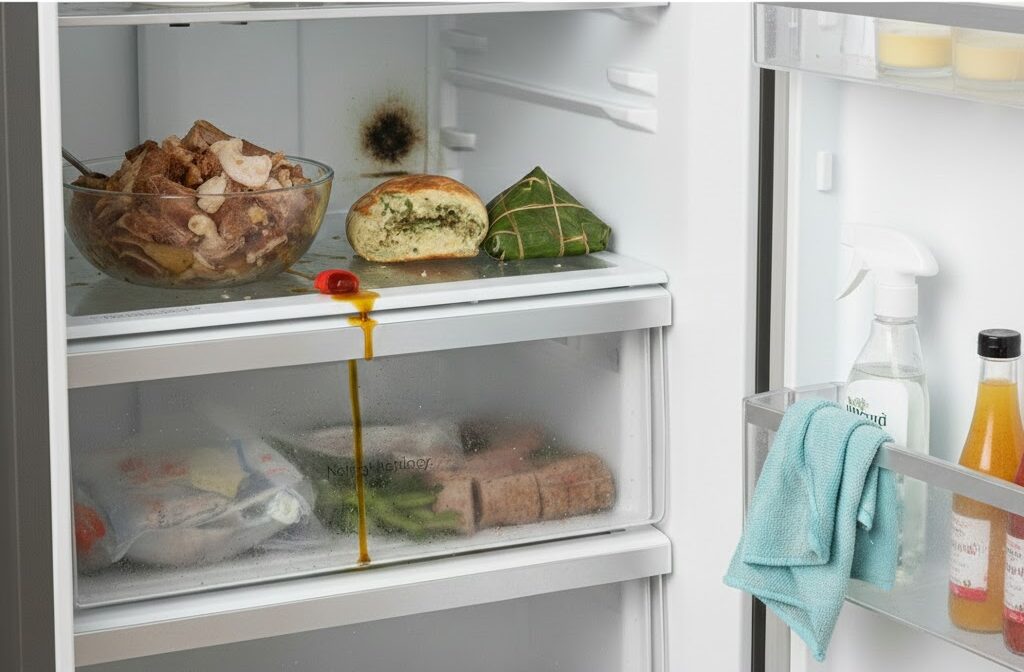 Vệ sinh tủ lạnh đúng cách sau mùa Tết 8 Vệ sinh tủ lạnh đúng cách sau mùa Tết
