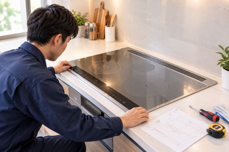 hướng dẫn lắp đặt bếp từ nội địa nhật.1